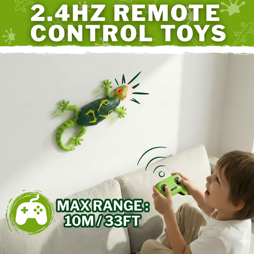 Wall-Climbing RC Gecko – Green