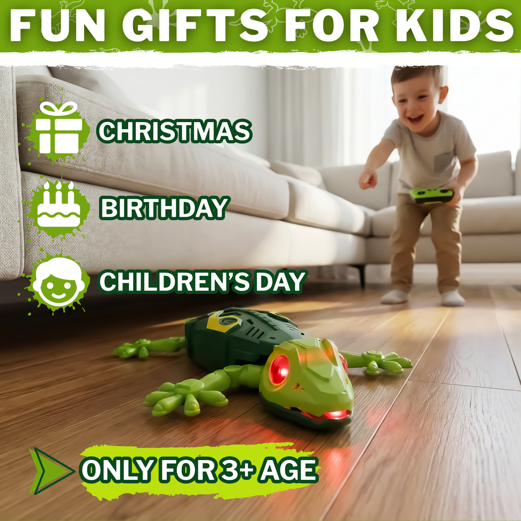 Wall-Climbing RC Gecko – Green