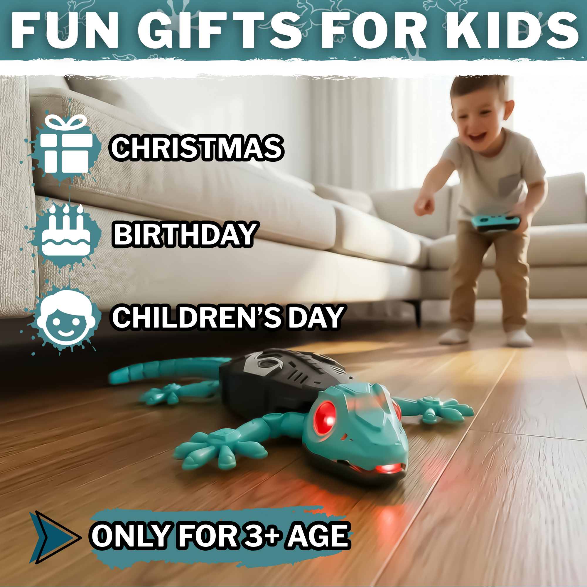 Wall-Climbing RC Gecko – Blue