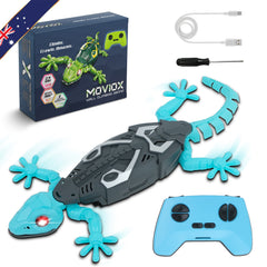 MOVIOX Wall Climbing Gecko – Remote Control Lizard Toy - Blue