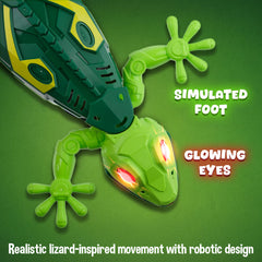 MOVIOX Wall Climbing Gecko – Remote Control Lizard Toy - Green